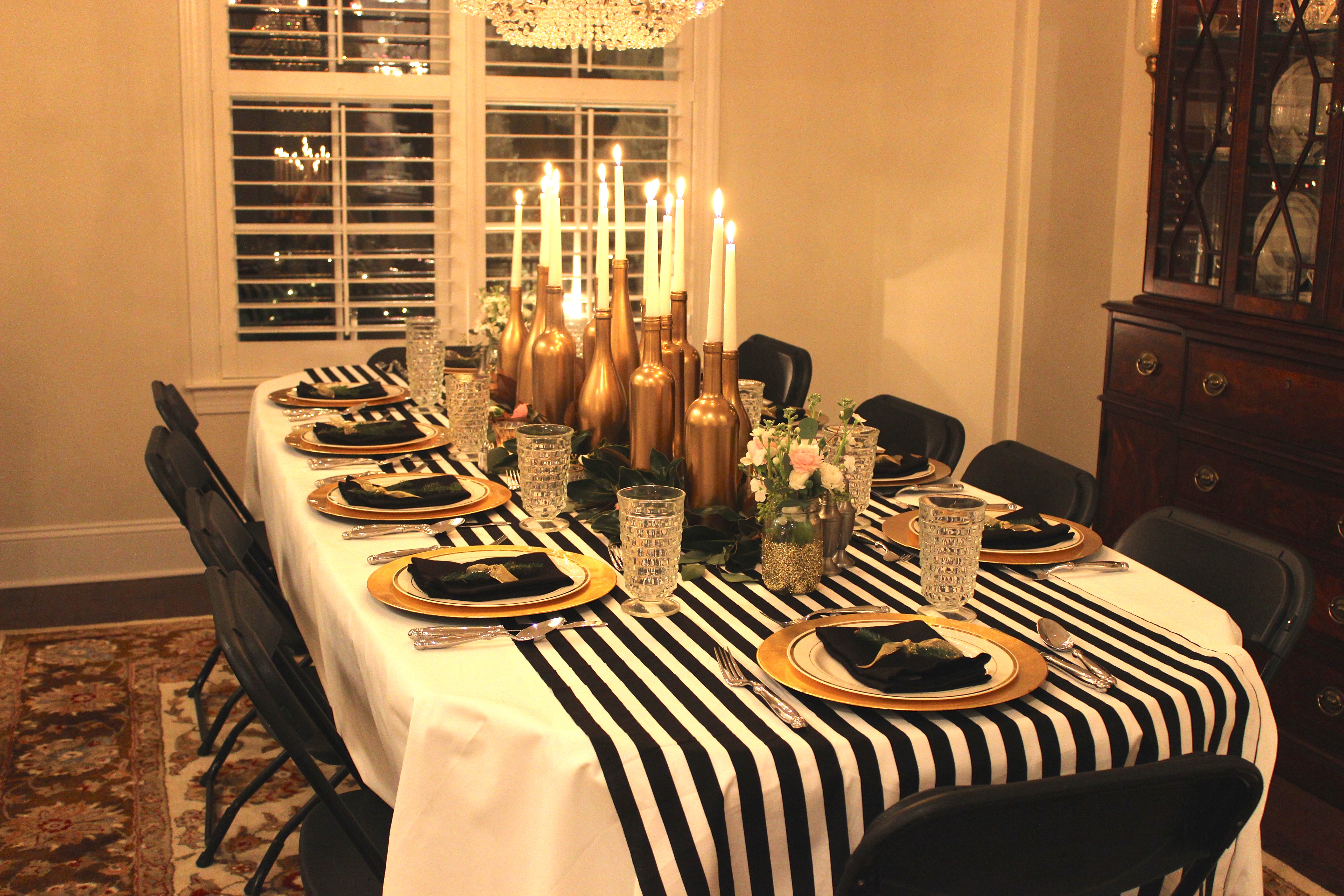 Gold, Black, and White: My 30th Birthday Dinner Party - SevenLayerCharlotte