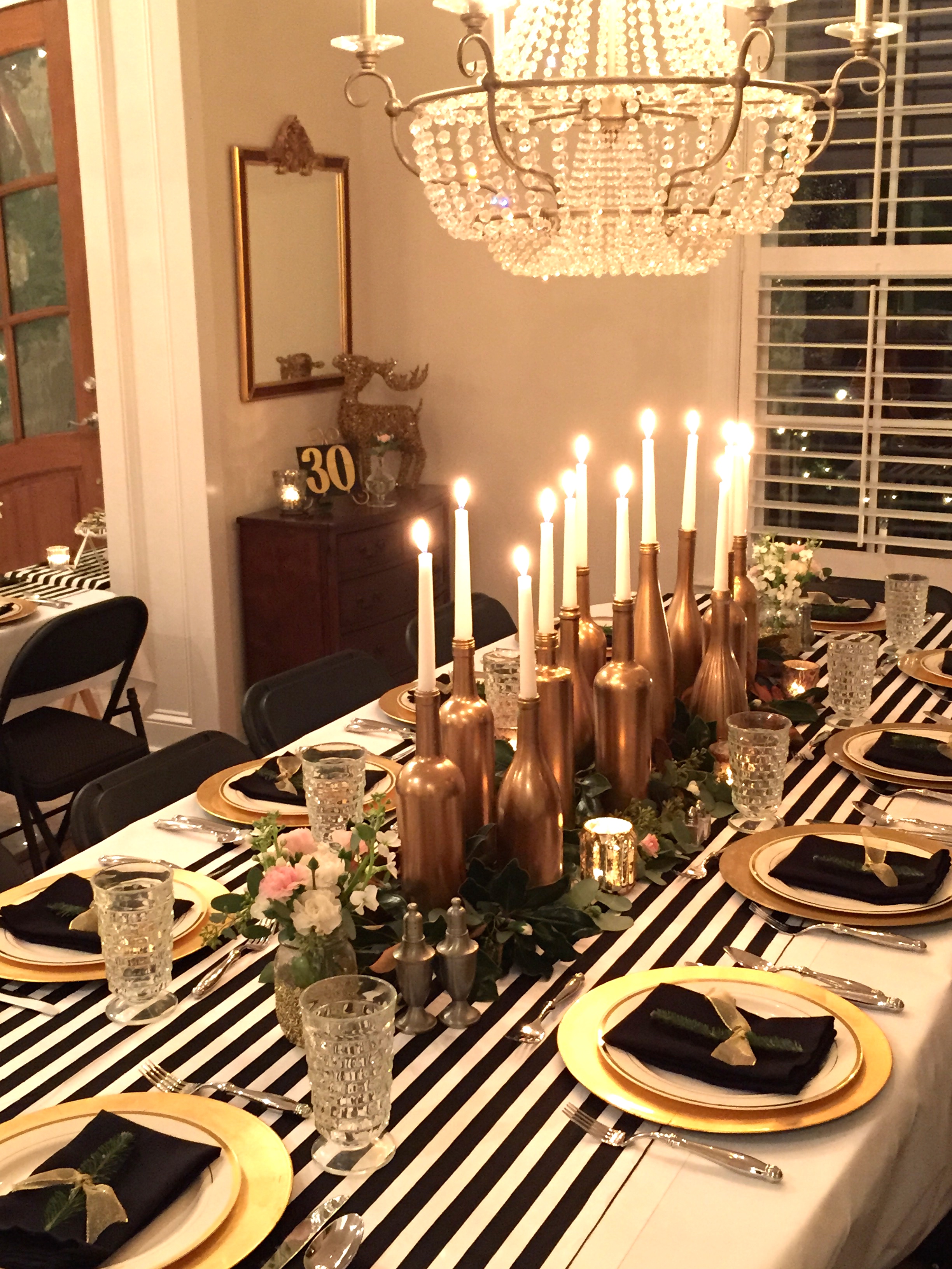 Gold, Black, and White: My 30th Birthday Dinner Party - SevenLayerCharlotte