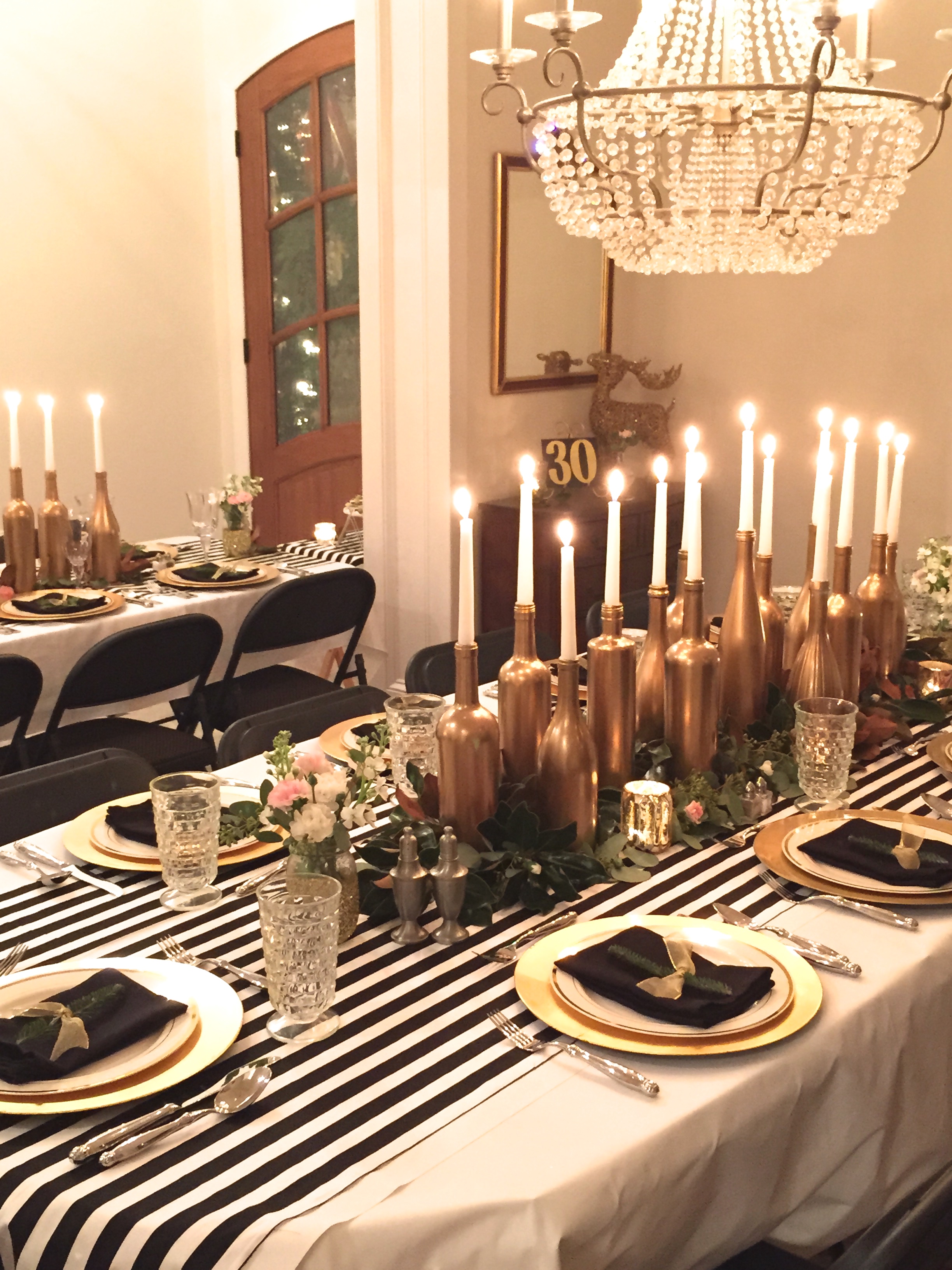 Gold, Black, and White: My 30th Birthday Dinner Party - SevenLayerCharlotte